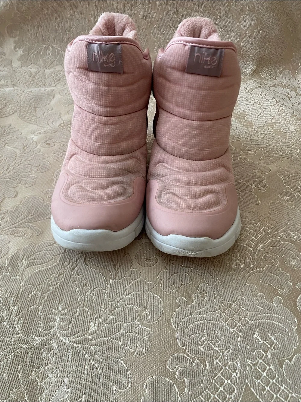 Nike Kids Pink Quilted Cozy Boots